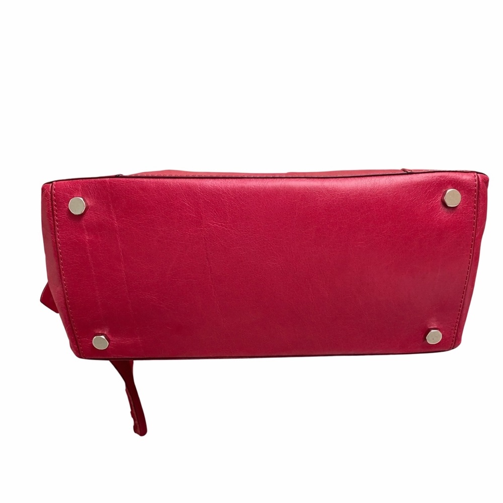 Rebecca Minkoff Burgundy Distressed Leather Boho Fringe SatchelTassel&Gold Leaf - Picture 4 of 8